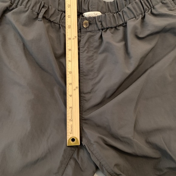 TravelSmith Pants Mens Large Convertible Nylon Outdoor Hiking Zip Off Pockets - Picture 5 of 10